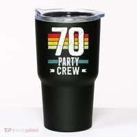 70 Birthday 70 Party Crew Squad 70th Bday Group Birthday Tumbler thumb 0