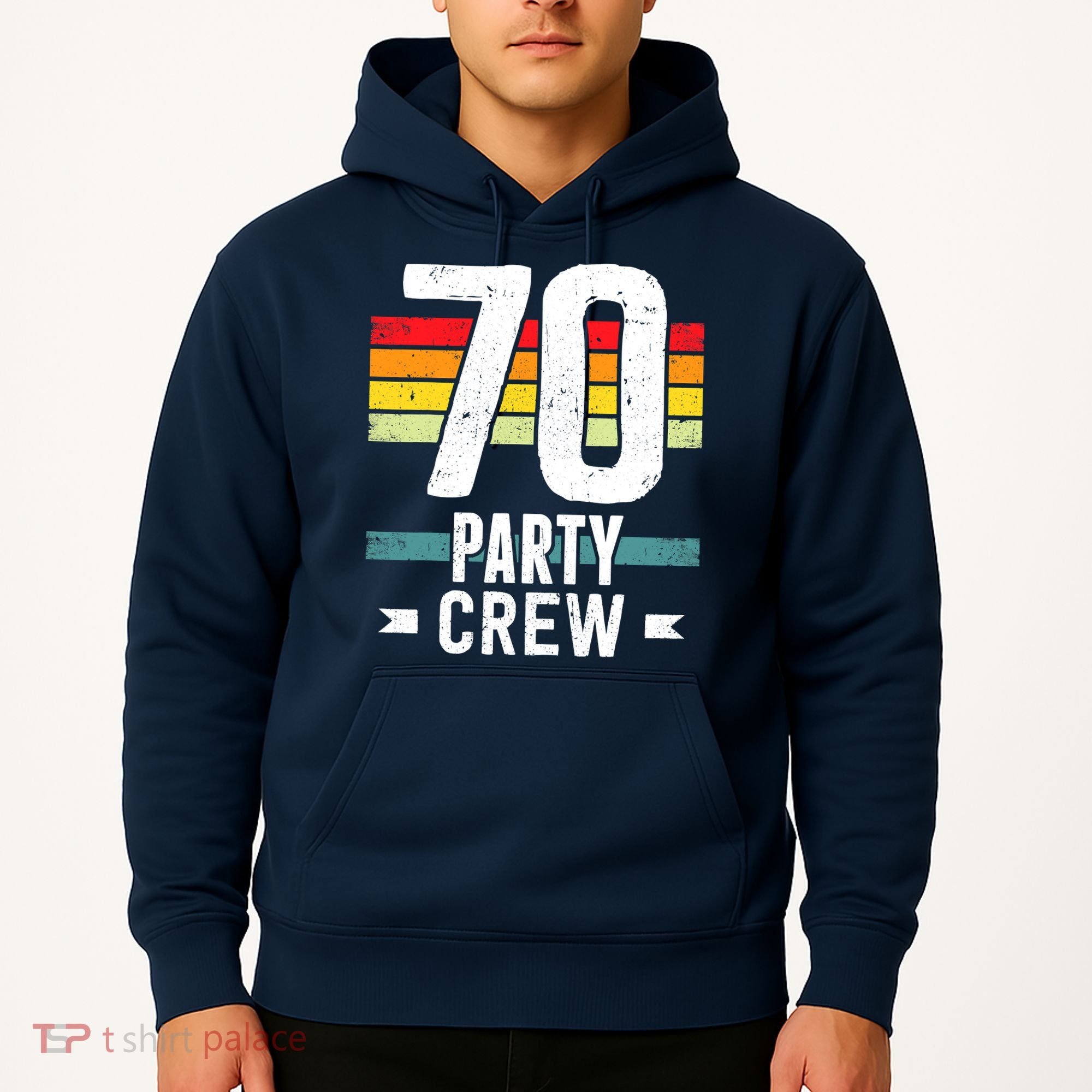 70 Birthday 70 Party Crew Squad 70th Bday Group Birthday Hoodie