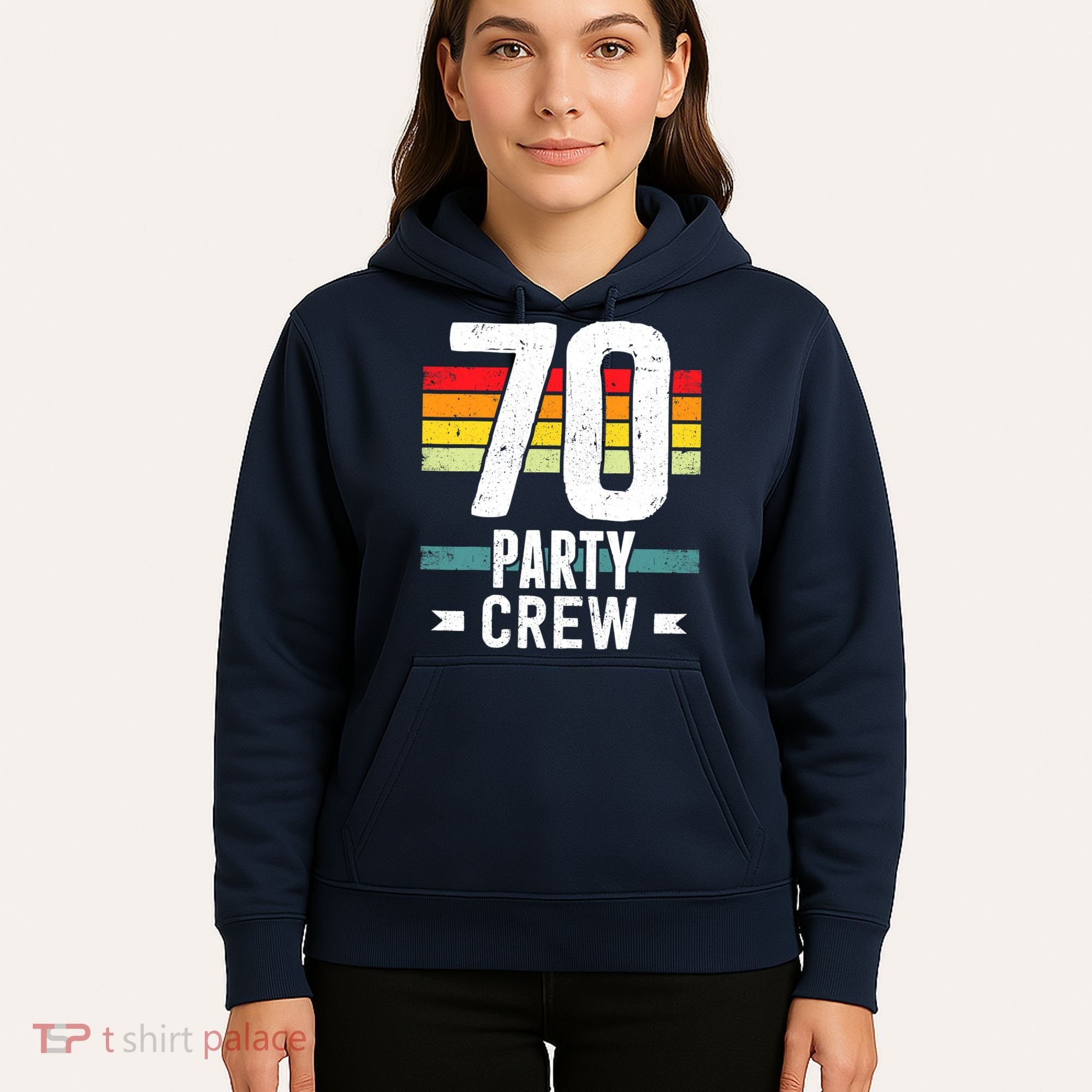 70 Birthday 70 Party Crew Squad 70th Bday Group Birthday Hoodie