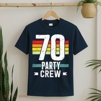 70 Birthday 70 Party Crew Squad 70th Bday Group Birthday T-Shirt thumb 2