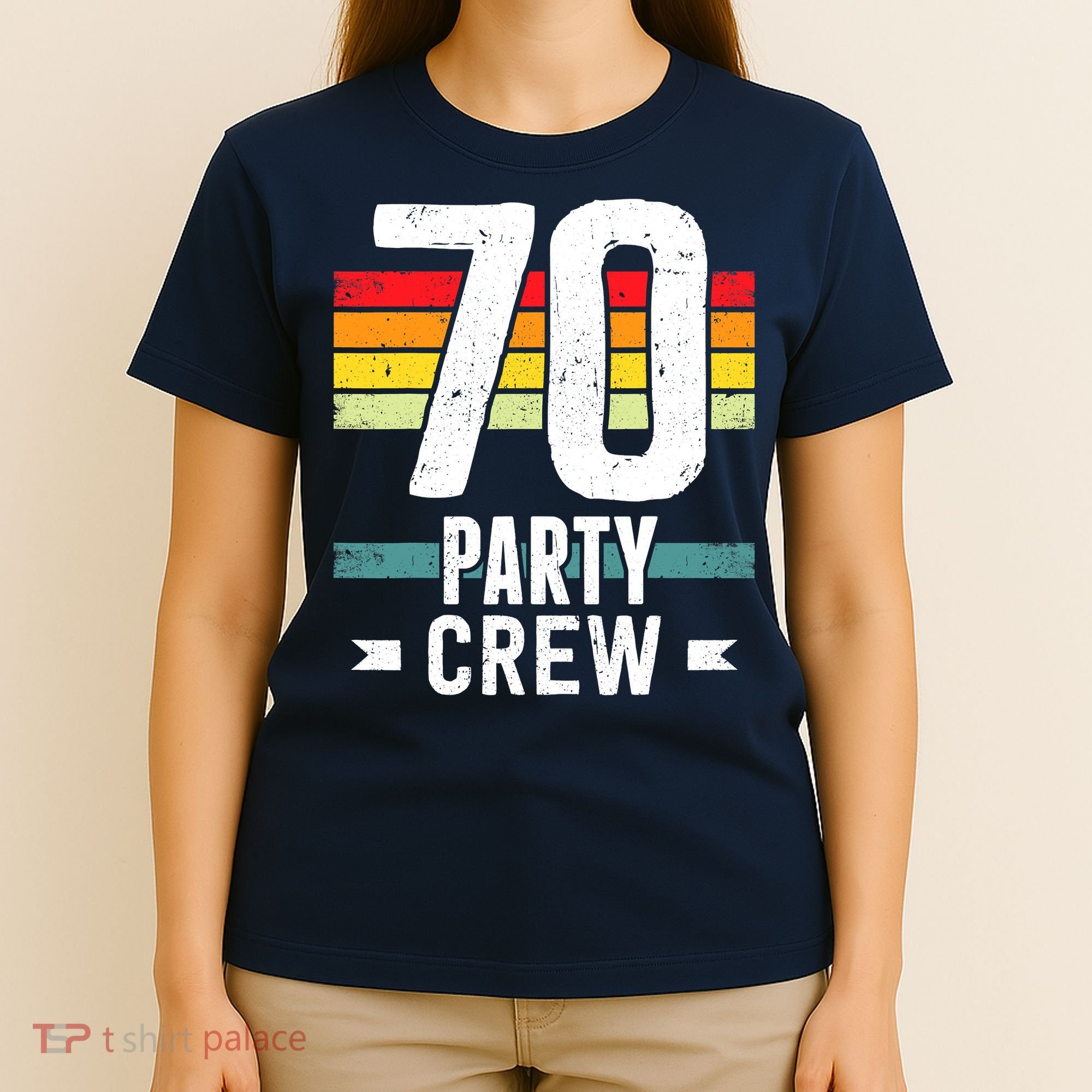 70 Birthday 70 Party Crew Squad 70th Bday Group Birthday T-Shirt