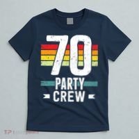 70 Birthday 70 Party Crew Squad 70th Bday Group Birthday T-Shirt thumb 5