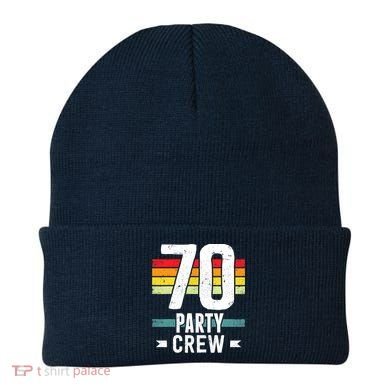 70 Birthday 70 Party Crew Squad 70th Bday Group Birthday Beanie