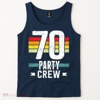 70 Birthday 70 Party Crew Squad 70th Bday Group Birthday Tank Top thumb 2