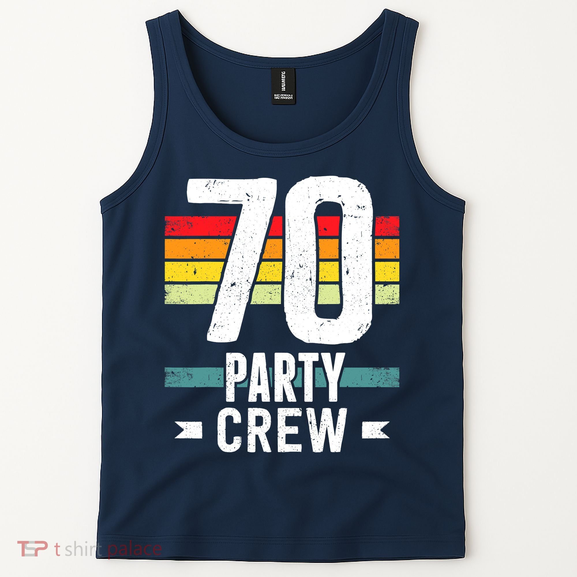 70 Birthday 70 Party Crew Squad 70th Bday Group Birthday Tank Top