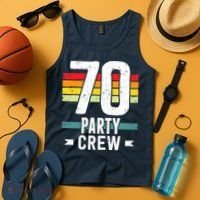 70 Birthday 70 Party Crew Squad 70th Bday Group Birthday Tank Top thumb 4