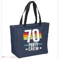 70 Birthday 70 Party Crew Squad 70th Bday Group Birthday Tote Bag thumb 2