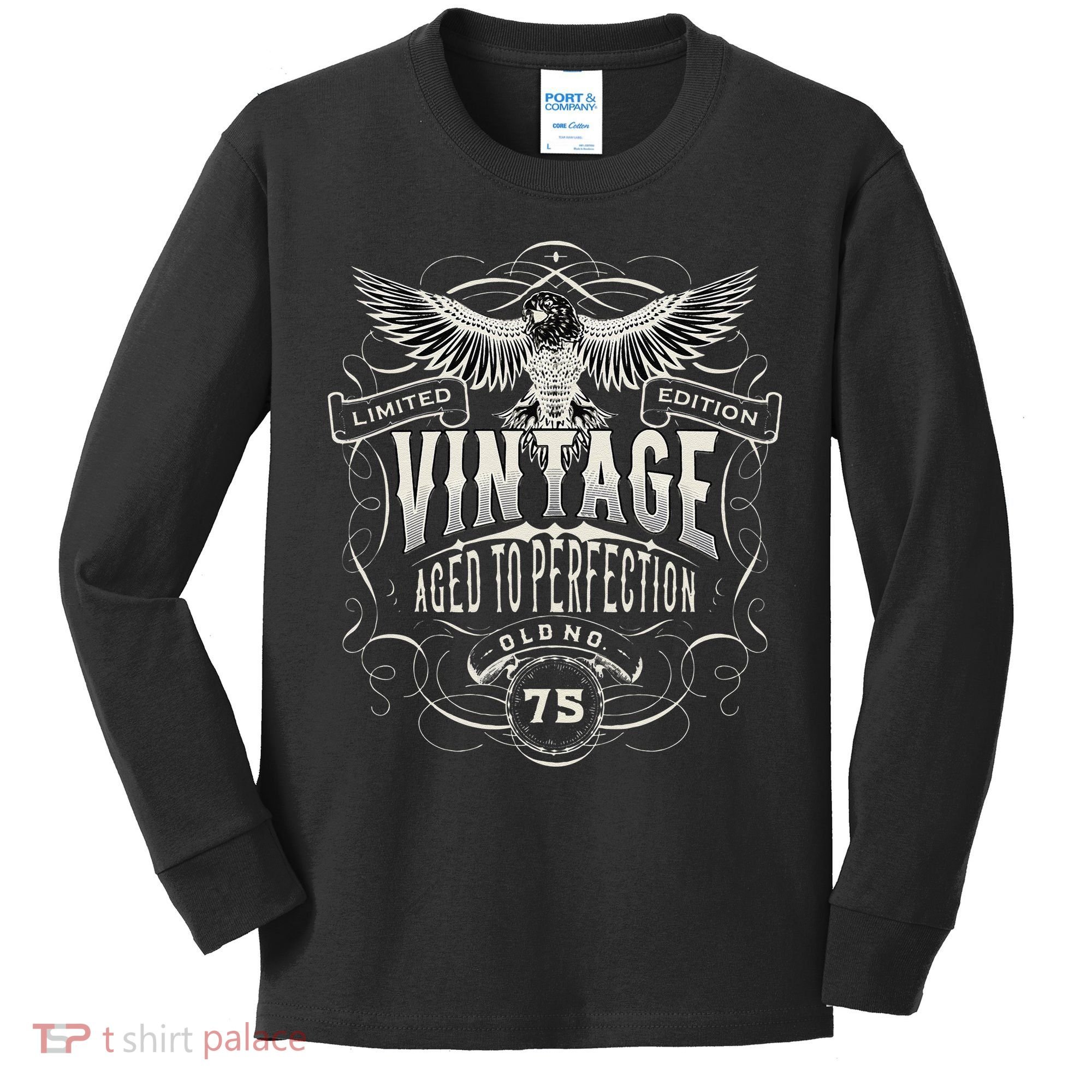 75th Birthday , 75th Bday , 75 Years Old Kids Long Sleeve Shirt