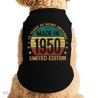 75th Birthday 75 Year Old Gifts Made In 1950 Limited Edition Doggie Tank thumb 0