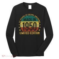 75th Birthday 75 Year Old Gifts Made In 1950 Limited Edition Long Sleeve Shirt thumb 0