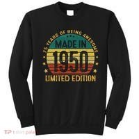 75th Birthday 75 Year Old Gifts Made In 1950 Limited Edition Sweatshirt thumb 0