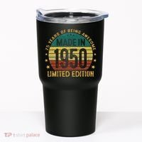 75th Birthday 75 Year Old Gifts Made In 1950 Limited Edition Tumbler thumb 0