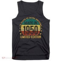 75th Birthday 75 Year Old Gifts Made In 1950 Limited Edition Tank Top thumb 0
