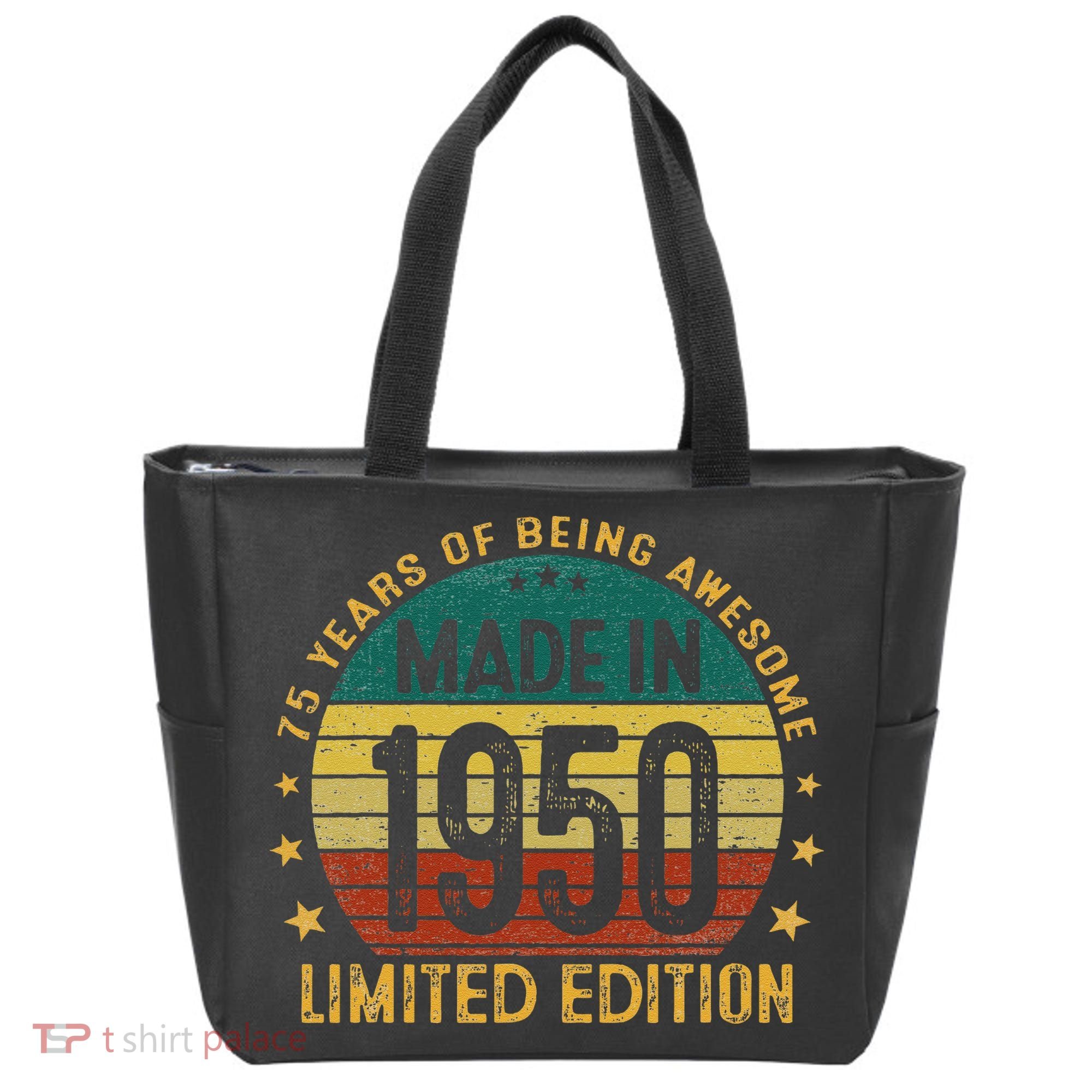 75th Birthday 75 Year Old Gifts Made In 1950 Limited Edition Tote Bag