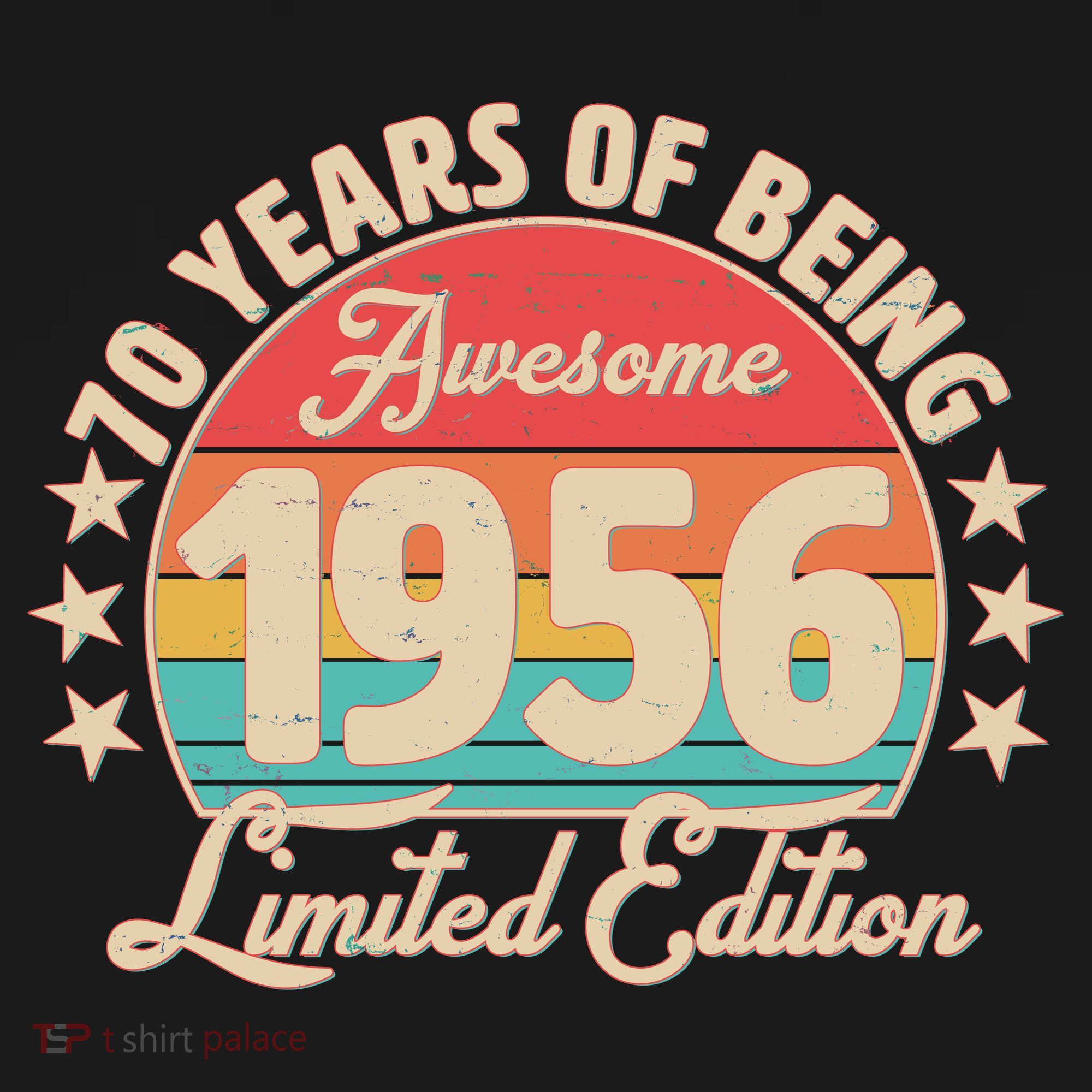 70th Birthday 70 Years Of Being Awesome 1956 Limited Edition Women's Tank Top
