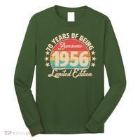 70th Birthday 70 Years Of Being Awesome 1956 Limited Edition Long Sleeve Shirt thumb 0