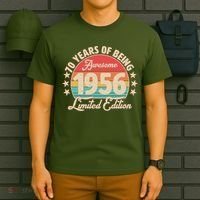 70th Birthday 70 Years Of Being Awesome 1956 Limited Edition T-Shirt thumb 6