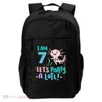 7th Birthday Axolotl - I Am 7 Let's Party A Lotl  Backpack thumb 0
