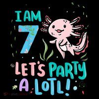7th Birthday Axolotl - I Am 7 Let's Party A Lotl  Coffee Mug thumb 5