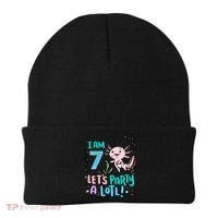 7th Birthday Axolotl - I Am 7 Let's Party A Lotl  Beanie thumb 0