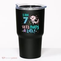7th Birthday Axolotl - I Am 7 Let's Party A Lotl  Tumbler thumb 0