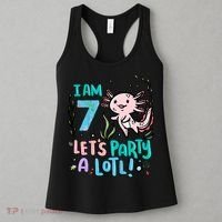 7th Birthday Axolotl - I Am 7 Let's Party A Lotl  Women's Tank Top thumb 3