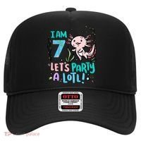 7th Birthday Axolotl - I Am 7 Let's Party A Lotl  Hat thumb 0