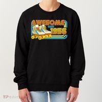 70th Birthday Awesome Since 1956 Retro Roller Skates  Women's Sweatshirt thumb 0