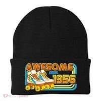 70th Birthday Awesome Since 1956 Retro Roller Skates  Beanie thumb 0