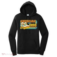 70th Birthday Awesome Since 1956 Retro Roller Skates  Women's Hoodie thumb 0
