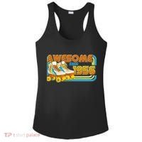 70th Birthday Awesome Since 1956 Retro Roller Skates  Ladies PosiCharge Competitor Racerback Tank thumb 0