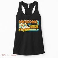 70th Birthday Awesome Since 1956 Retro Roller Skates  Women's Tank Top thumb 0