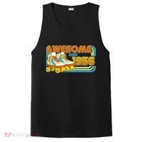70th Birthday Awesome Since 1956 Retro Roller Skates  PosiCharge Competitor Tank thumb 0