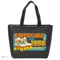 70th Birthday Awesome Since 1956 Retro Roller Skates  Tote Bag thumb 0