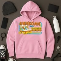 70th Birthday Awesome Since 1956 Retro Roller Skates  Hoodie thumb 3
