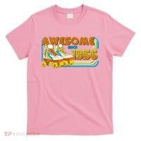 70th Birthday Awesome Since 1956 Retro Roller Skates  T-Shirt thumb 0