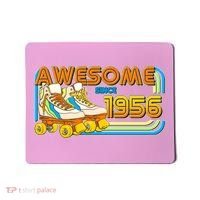 70th Birthday Awesome Since 1956 Retro Roller Skates  Mousepad thumb 0