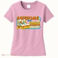 70th Birthday Awesome Since 1956 Retro Roller Skates  Women's T-Shirt thumb 0