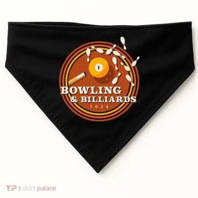 70s Bowling And Billiards USA-Made Doggie Bandana