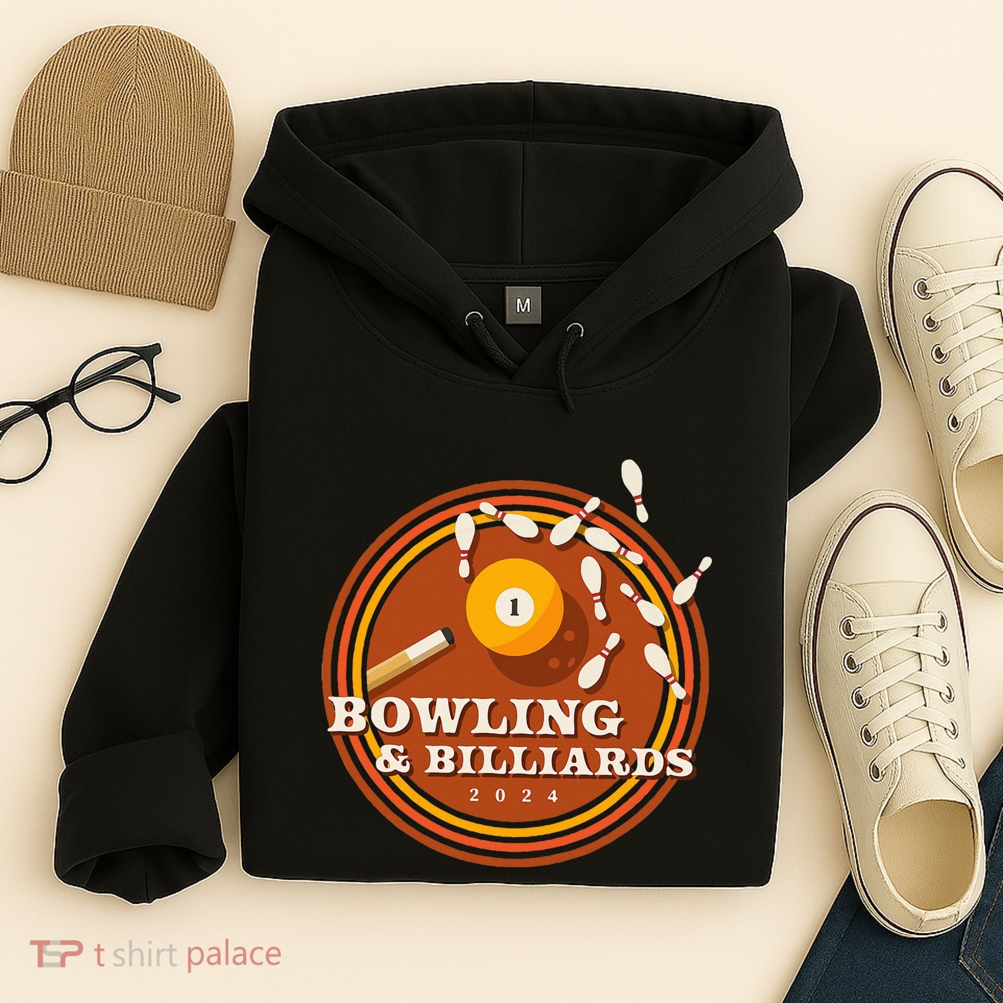 70s Bowling And Billiards Hoodie