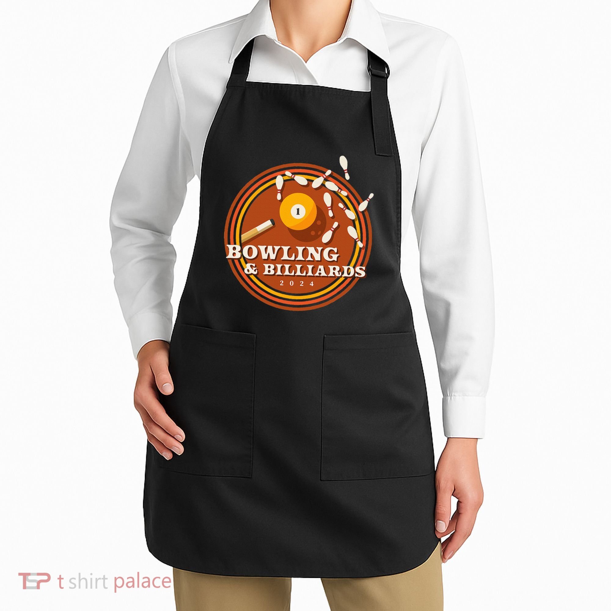 70s Bowling And Billiards Apron