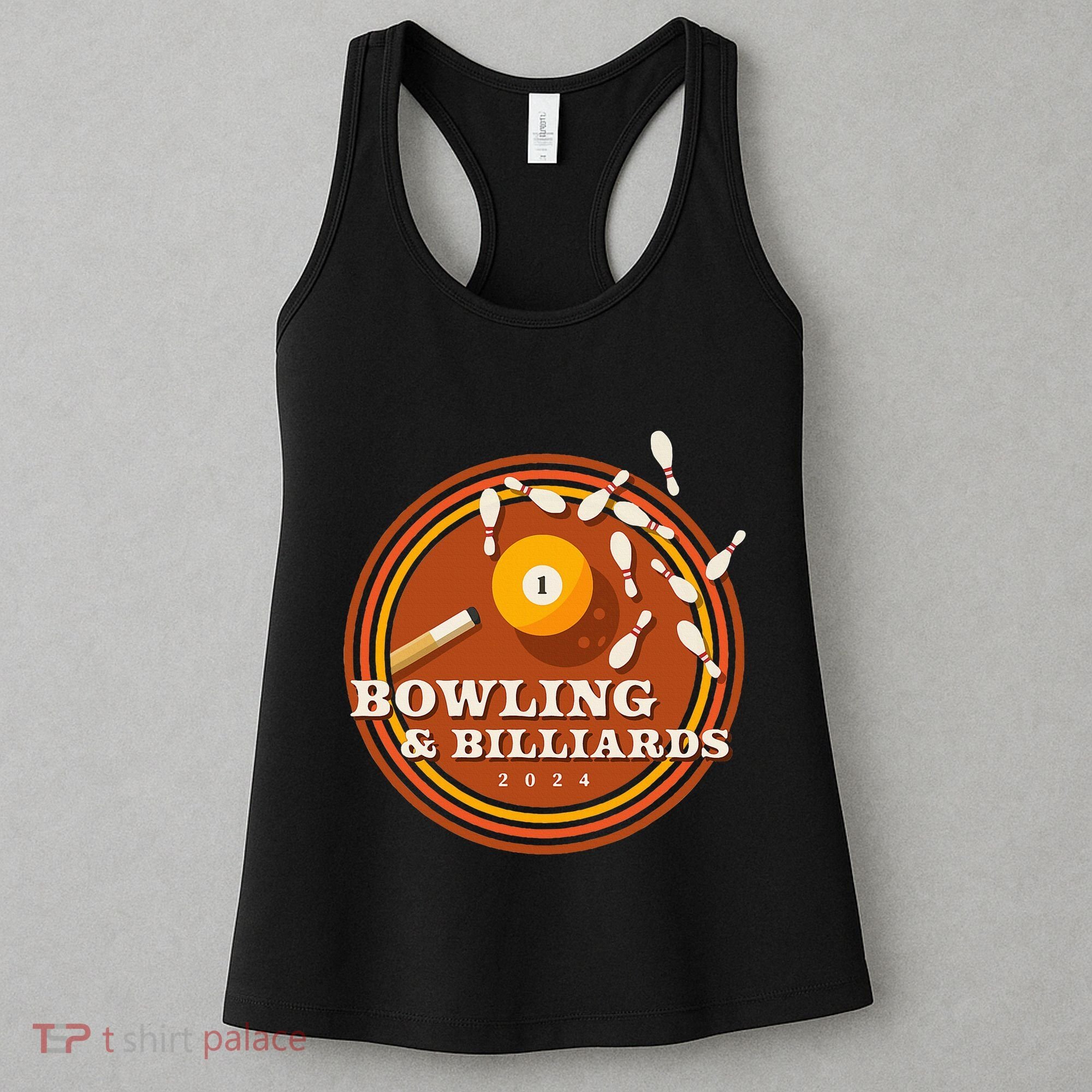70s Bowling And Billiards Women's Tank Top