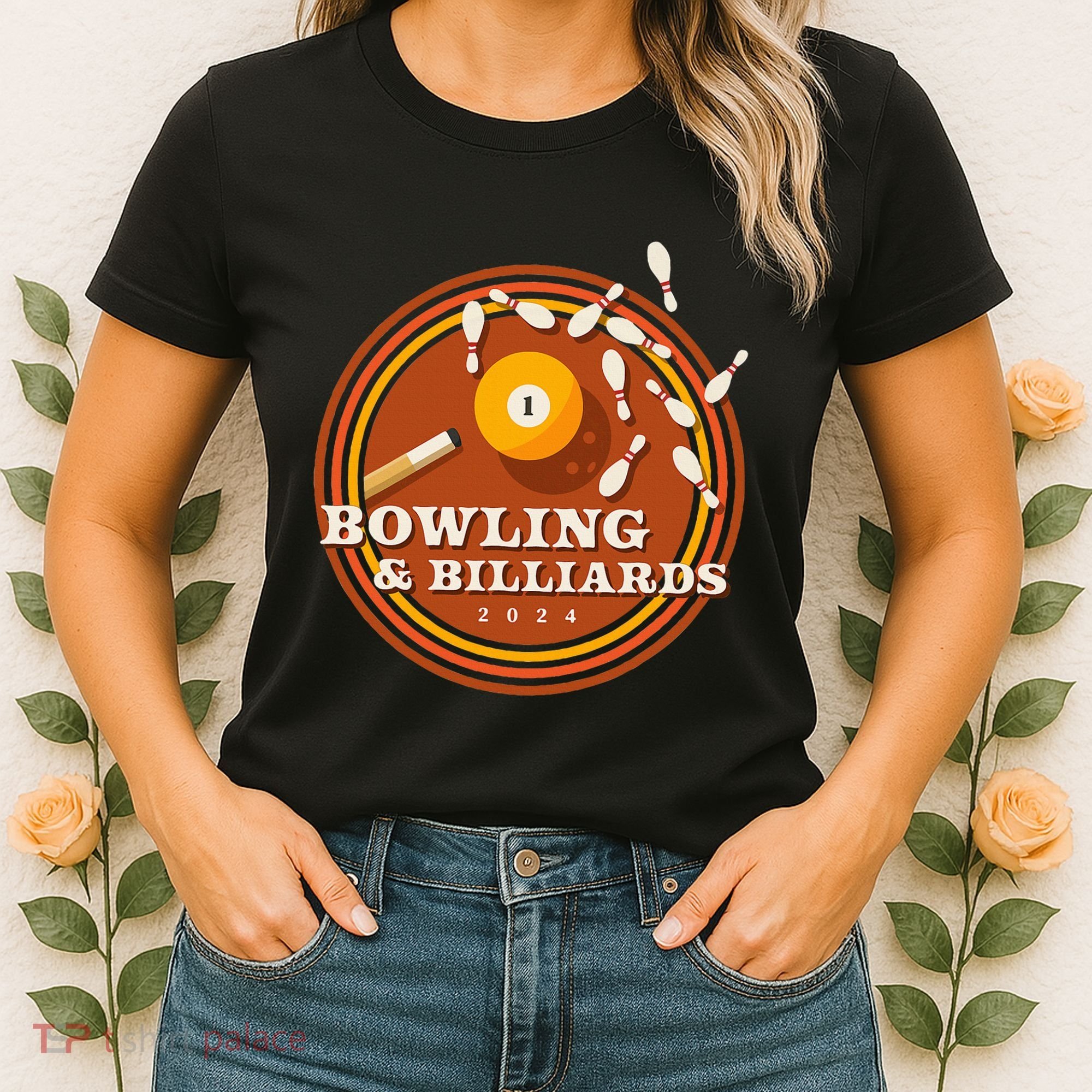70s Bowling And Billiards Women's T-Shirt