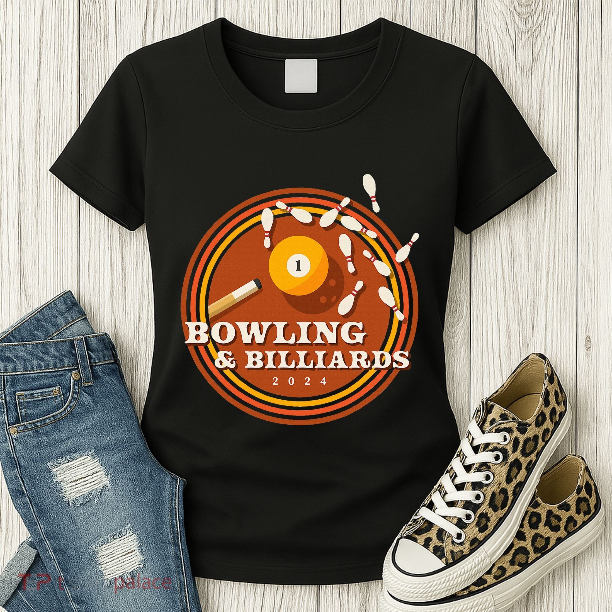 70s Bowling And Billiards Women's T-Shirt