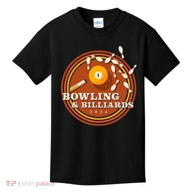 70s Bowling And Billiards Kids T-Shirt
