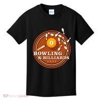 70s Bowling And Billiards Kids T-Shirt thumb 0