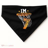 7th Birthday Basketball I'm 7 for 7th Birthday USA-Made Doggie Bandana thumb 0
