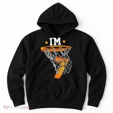 7th Birthday Basketball I'm 7 for 7th Birthday Hoodie