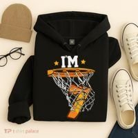 7th Birthday Basketball I'm 7 for 7th Birthday Hoodie thumb 4
