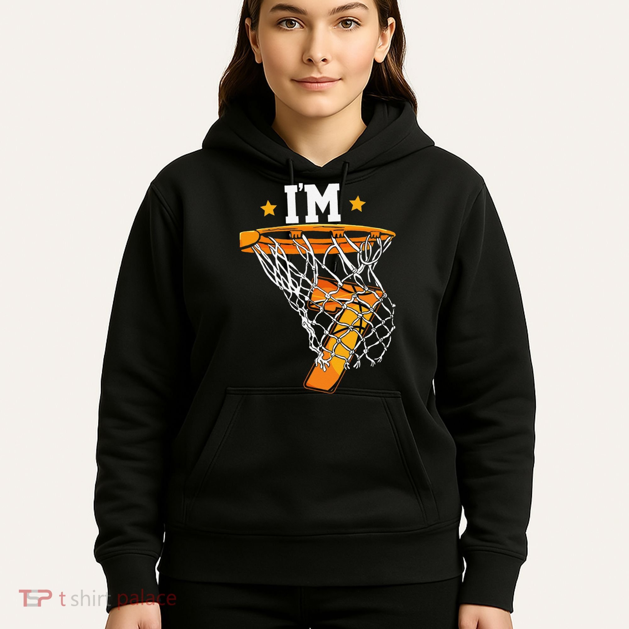 7th Birthday Basketball I'm 7 for 7th Birthday Hoodie